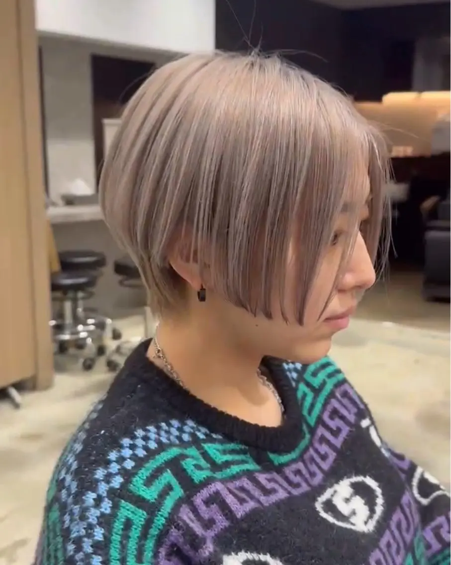 ショート ハンサムショート ショートヘア カット 新宿/ショート/ カットモデル/のりかのヘアスタイル