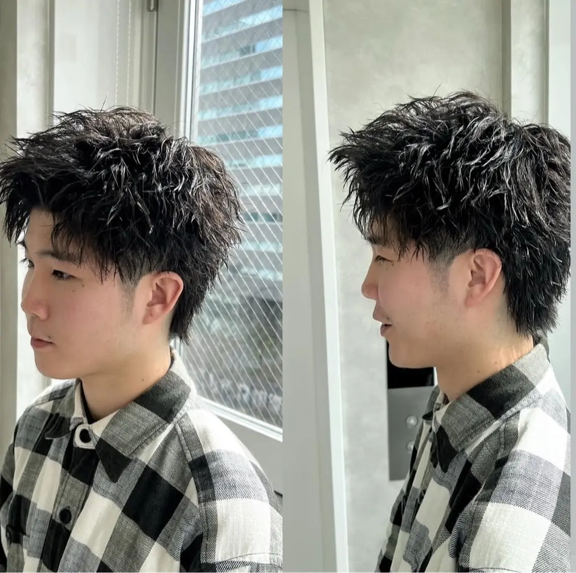 【学生限定】メンズ限定カット #スパイキーショート #シャドウパーマ #フェザーパーマ #テーパーフェードの写真