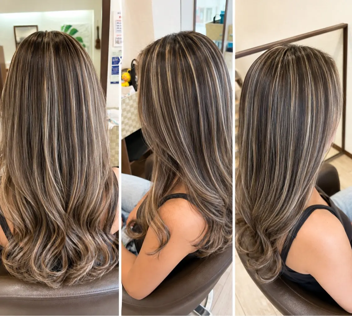 ロング カラー 河渕 寛史のヘアスタイル