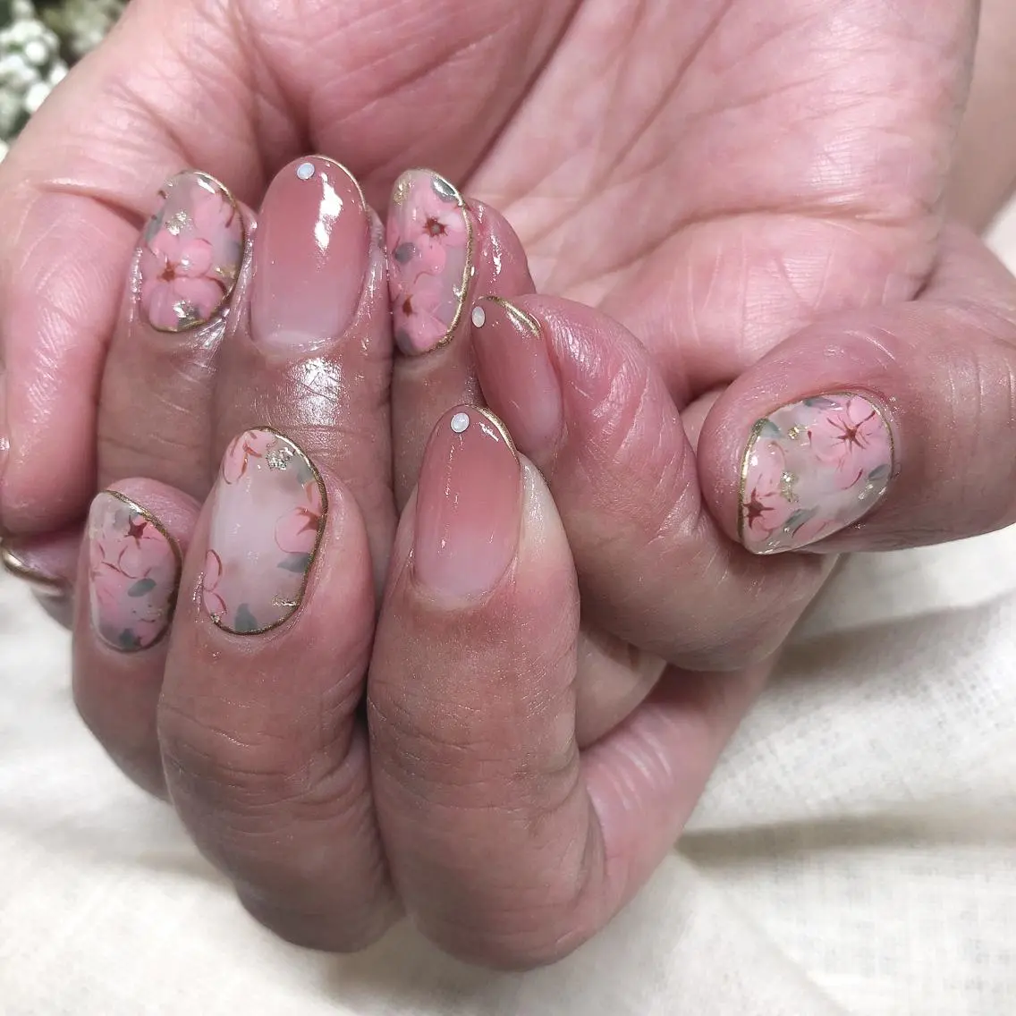 ネイル アートネイル フラワーネイル sabo... nailのネイルデザイン