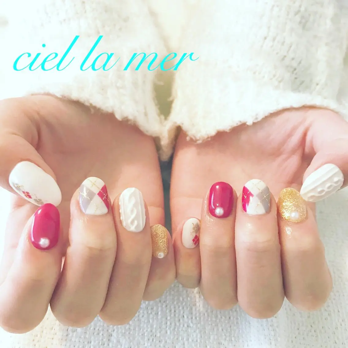 ネイル ハンドネイル フットネイル ciel la merのネイルデザイン