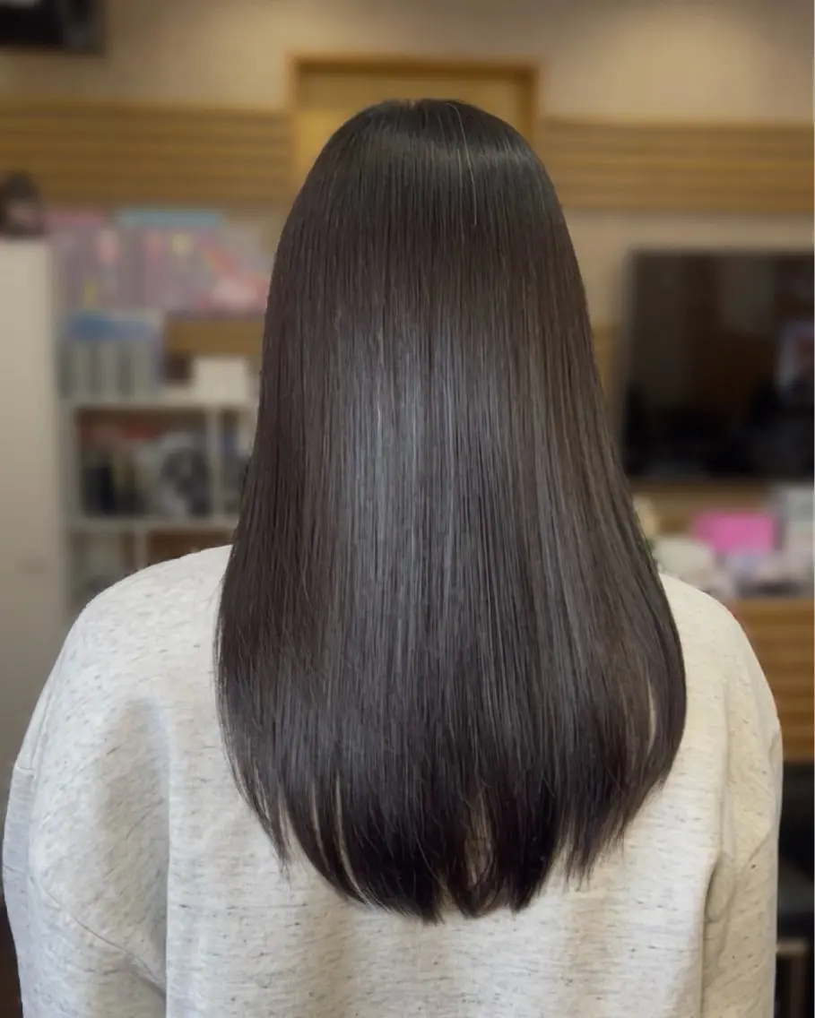 ロング 縮毛矯正 m yuunaのヘアスタイル