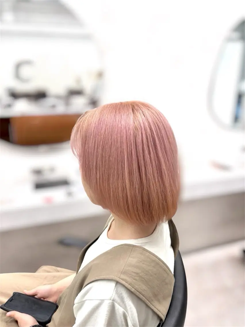 ショート カラー ピンクカラー ヘアカラー ‪🔆‬ハイトーン ‪🔆‬AYAKAのヘアスタイル