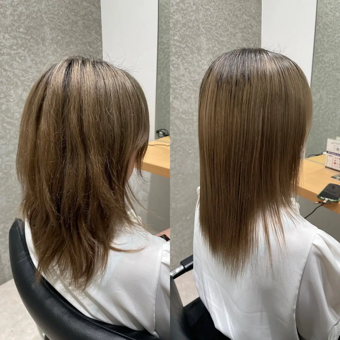 セミロング 髪質改善 トリートメント 髪質改善ヘアケア 艶髪特化/上田のヘアスタイル