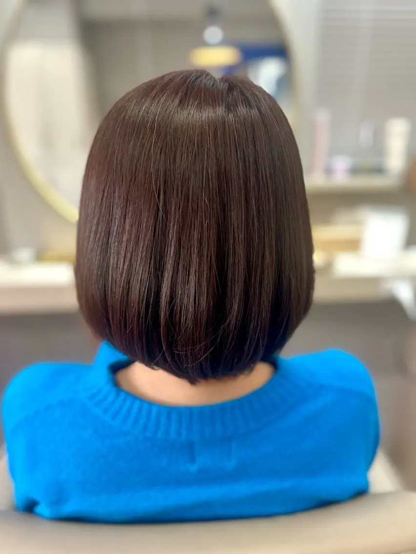 ショート ボブ カット ヘアカラー 池田 太一のヘアスタイル