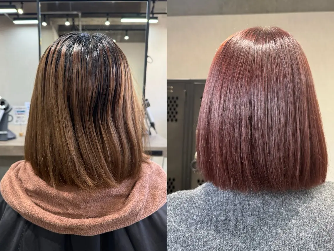 カラー ヘアカラー ルシ🎨/ハイトーン 個性派/グレージュのヘアスタイル