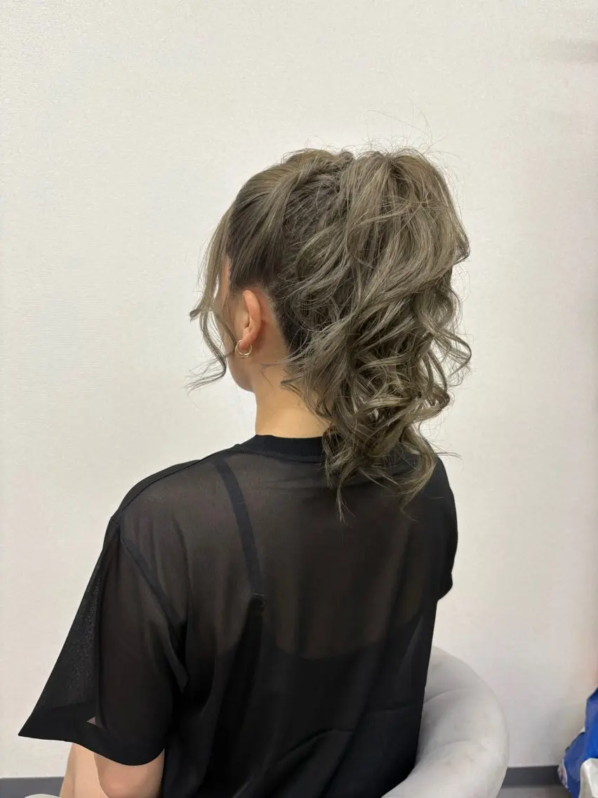 ヘアアレンジ ポニーテール 結婚式・ブライダル ヘアサロン ミカヅキのヘアスタイル