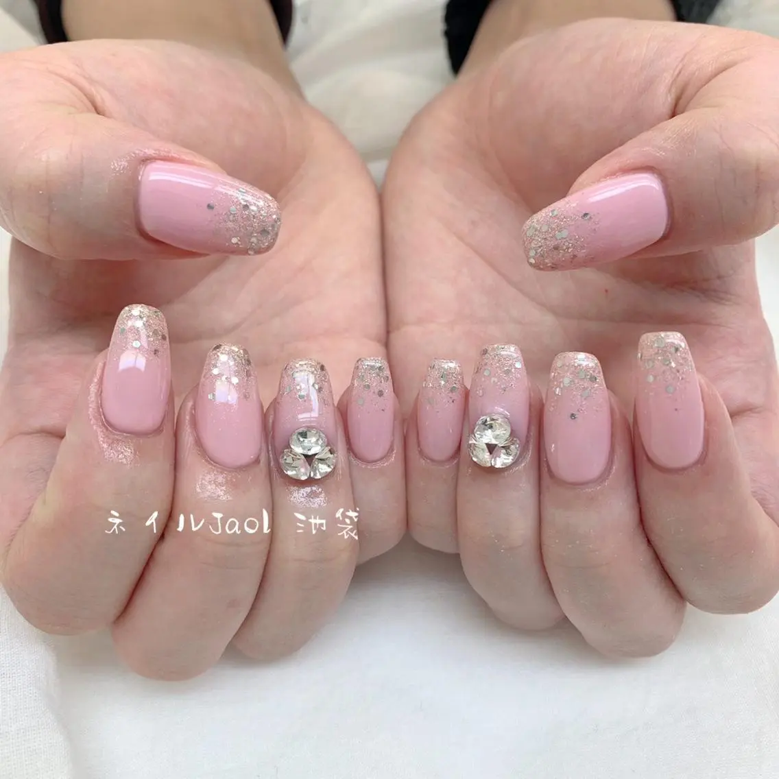 セミロング ネイルJaol 池袋のネイルデザイン