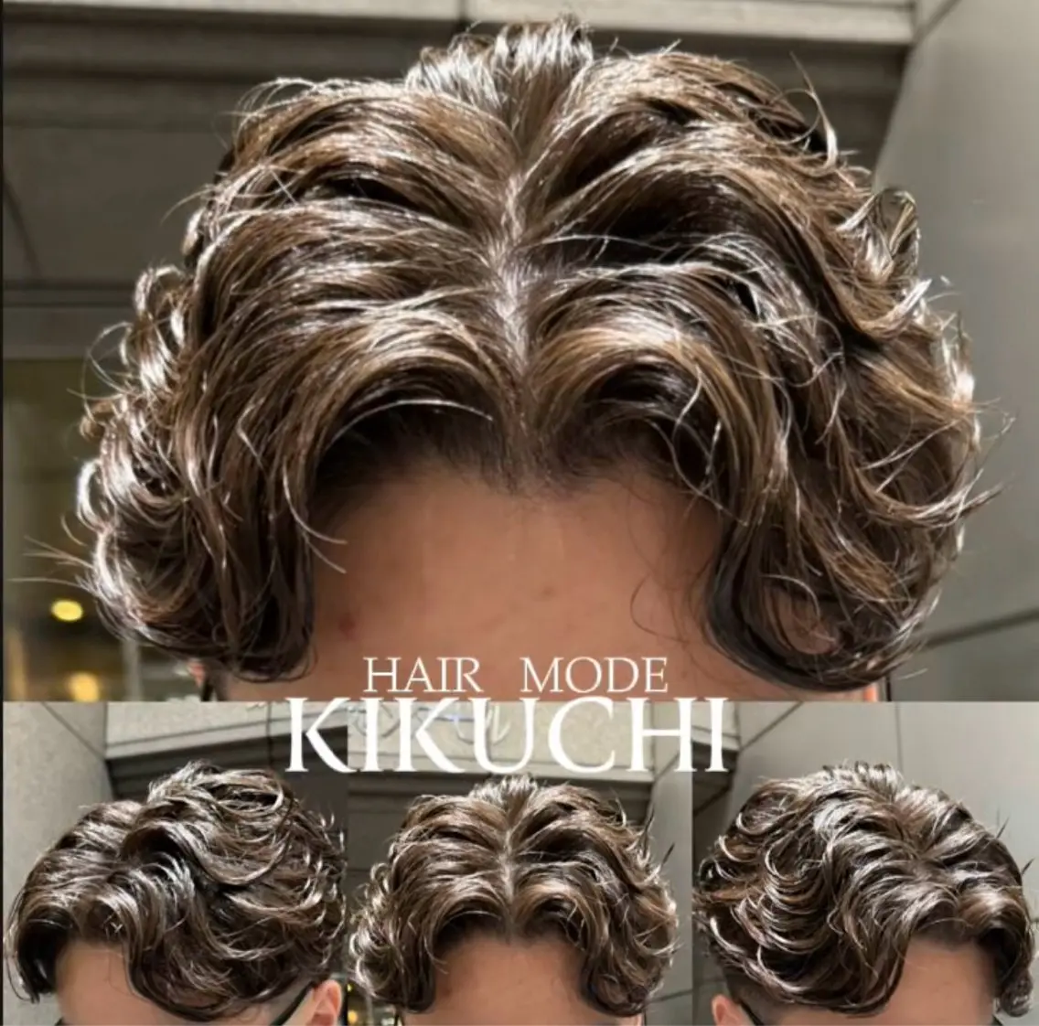 ショート カット パーマ 木下 翼のヘアスタイル