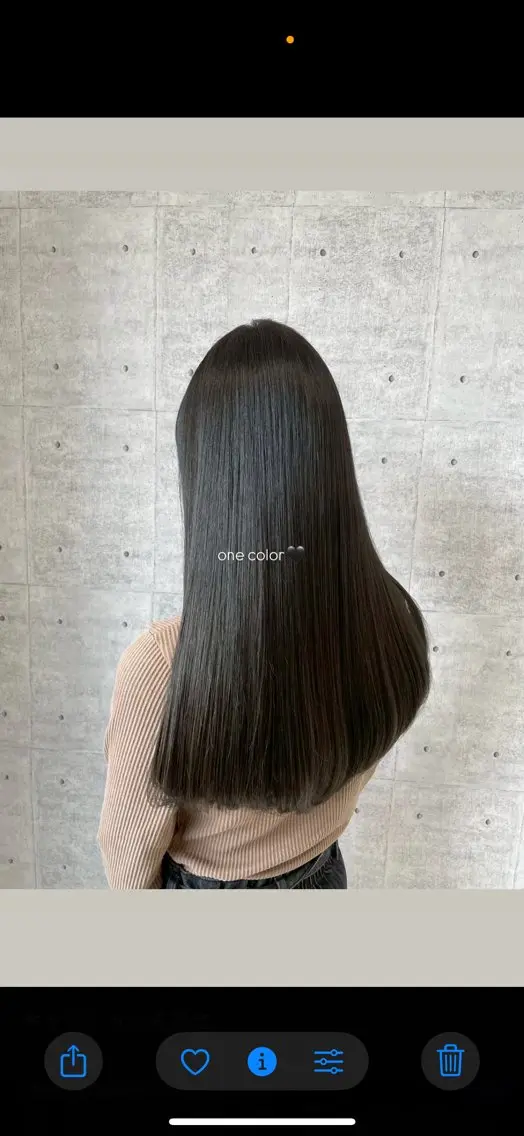 ロング ヘアカラー トリートメント ヘッドスパ ヘアセット 韓国風カラー/ 艶感縮毛/莉々加のヘアスタイル