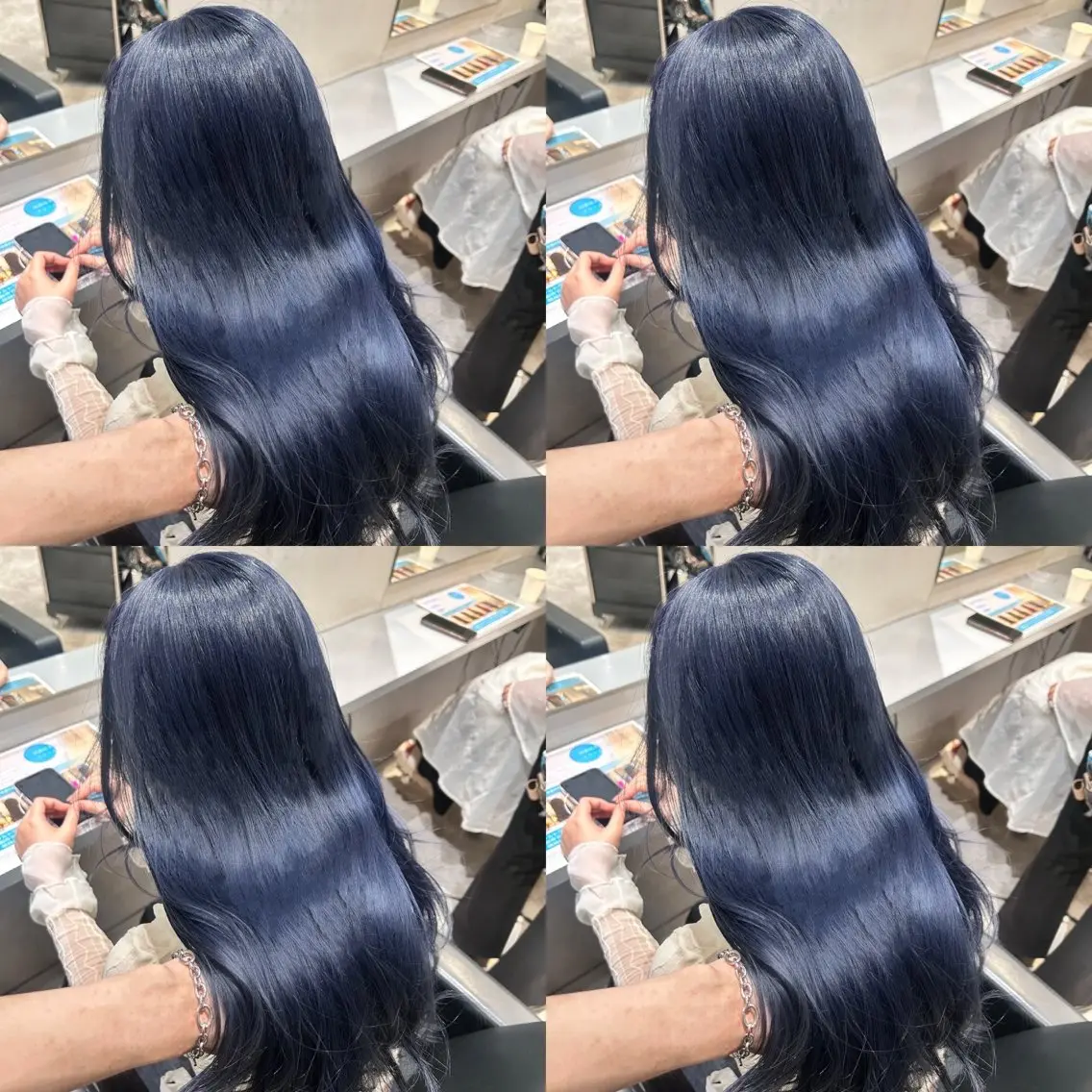 ロング カラー エクステ 艶髪×透明感カラー りなのヘアスタイル