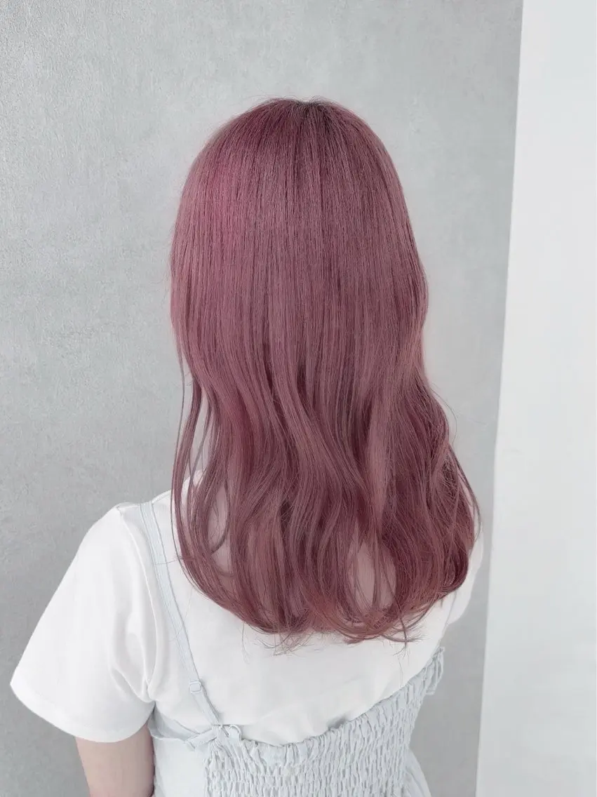 セミロング カラー ヘアカラー 🍓艶モテ暖色カラー 🎀mayu🍓のヘアスタイル