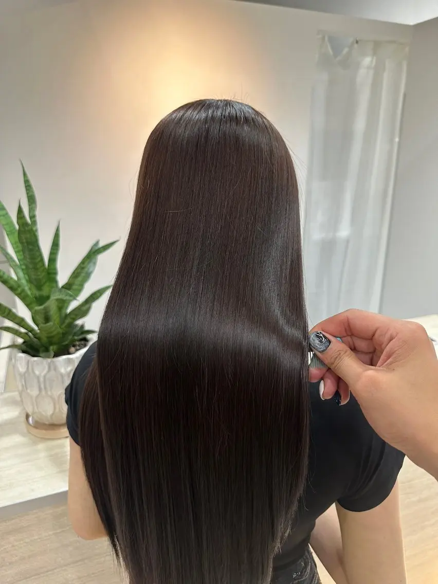 ロング カット ヘアカラー トリートメント Libelle hair salonのヘアスタイル