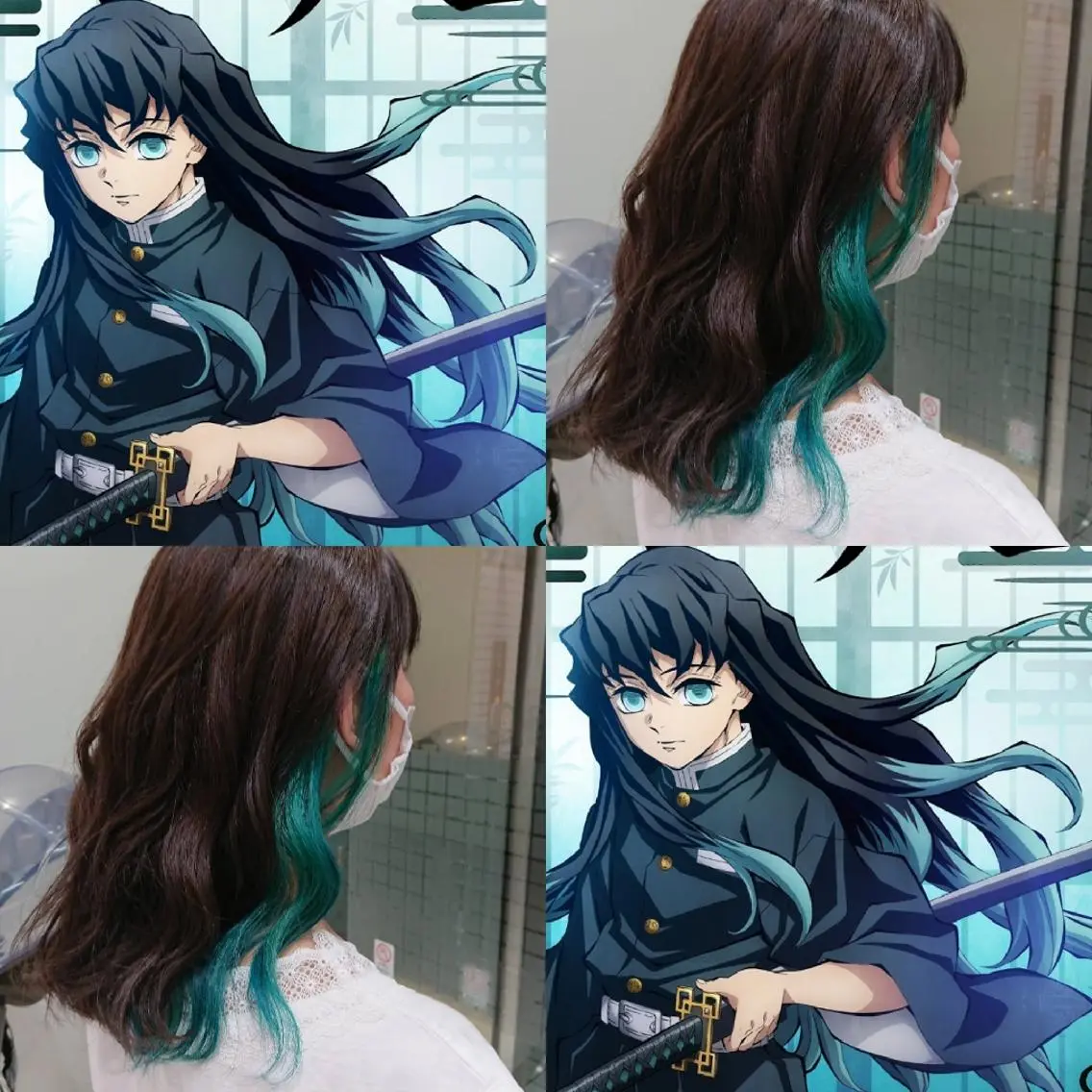 ミディアム カラー あらげ 🌈推しカラー🌈ᵕのヘアスタイル