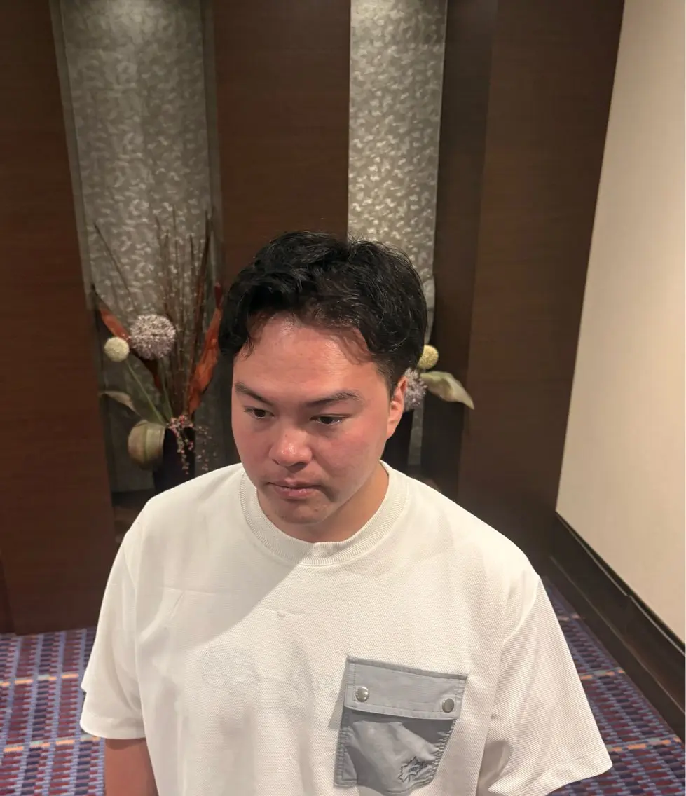 メンズ 藤原 航のヘアスタイル