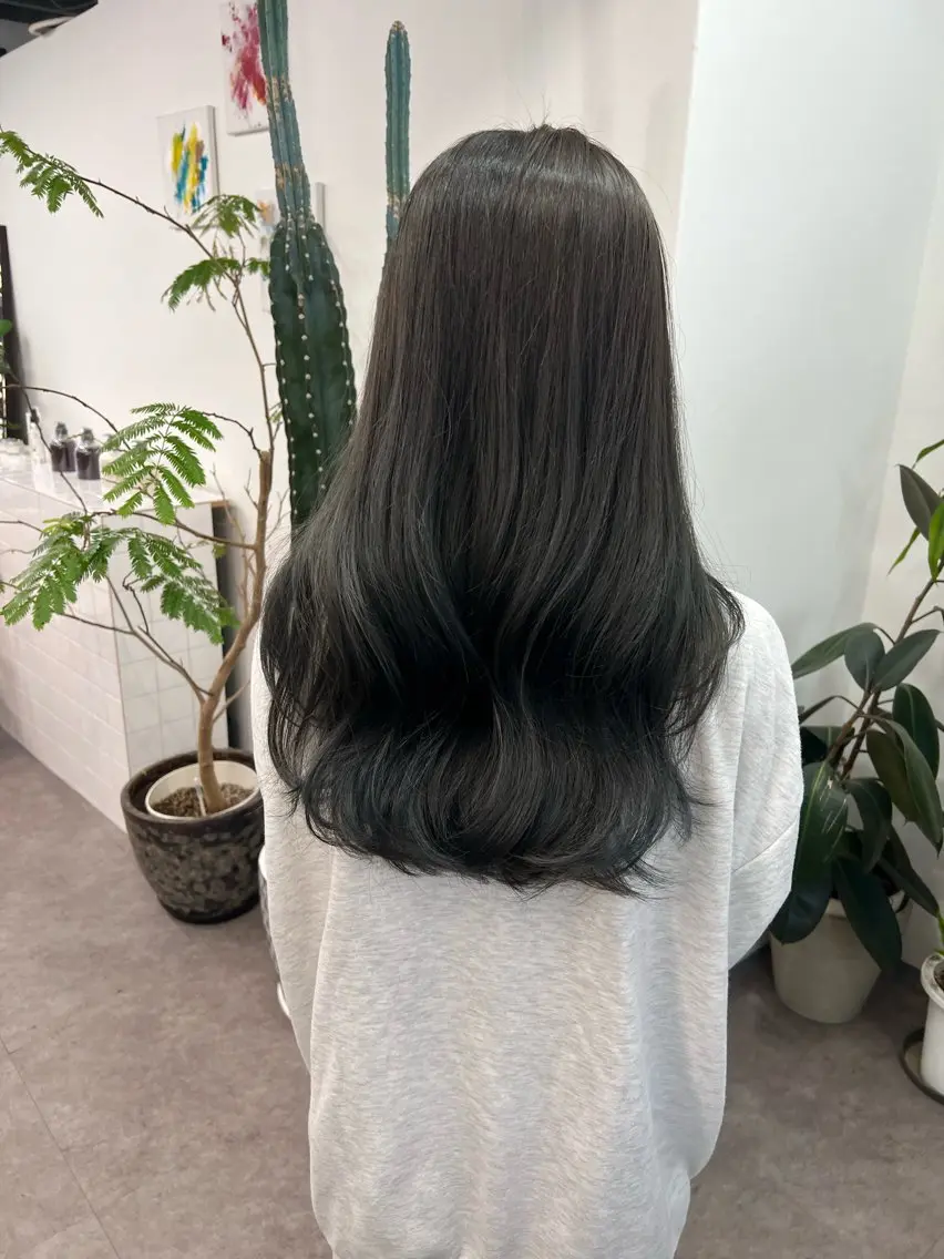 セミロング ヘアカラー トリートメント ひかる/髪質 改善 /beigeのヘアスタイル