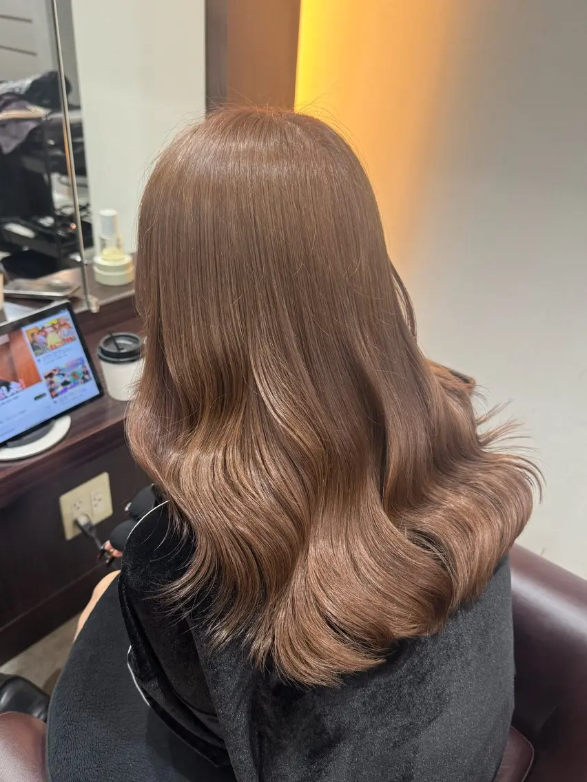ロング ヘアカラー 髪質改善✨️柴田 妃菜🧸のヘアスタイル