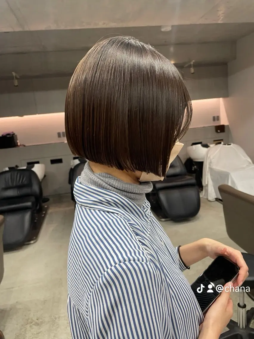 ミディアム カラー カット ヘアカラー トリートメント 表参道🌿赤み消し カラー/チナツのヘアスタイル