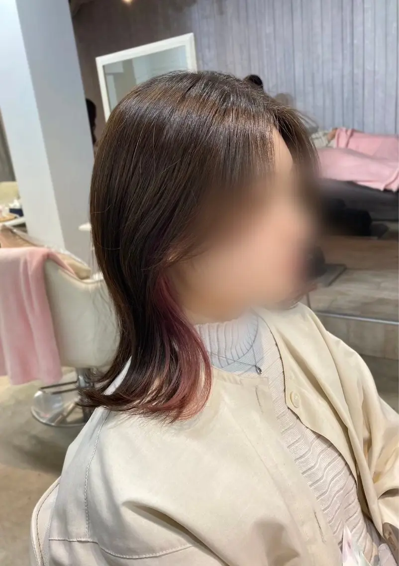 セミロング カラー 艶髪 垢抜けカラー 🫧渡邉優星のヘアスタイル