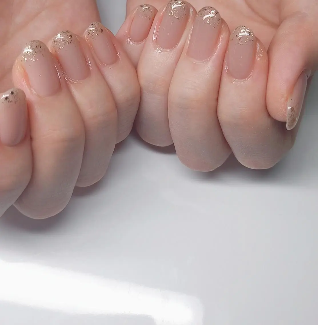 ネイル ラメ(グリッター) ワンカラーネイル nailsalon lepremierのネイルデザイン