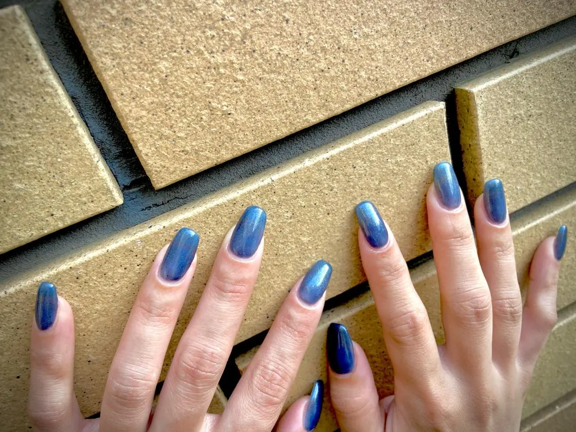 ネイル オーロラネイル カジュアル ジェルネイル ラメ(グリッター) マグネットネイル MH Nailのネイルデザイン