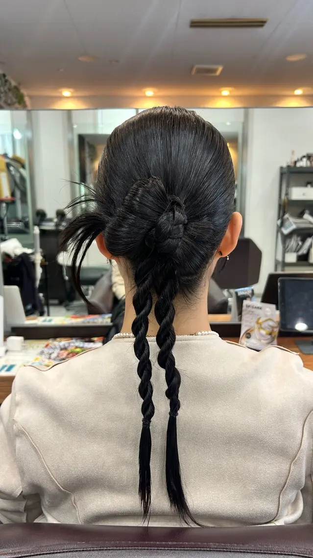 ヘアアレンジ ヘアセット 保科 椎奈のヘアスタイル