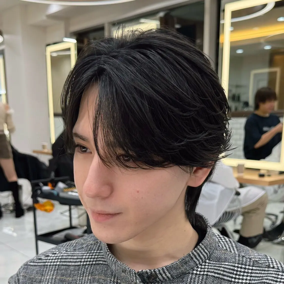 パーマ メンズ カット 縮毛矯正 高崎 堅心のヘアスタイル