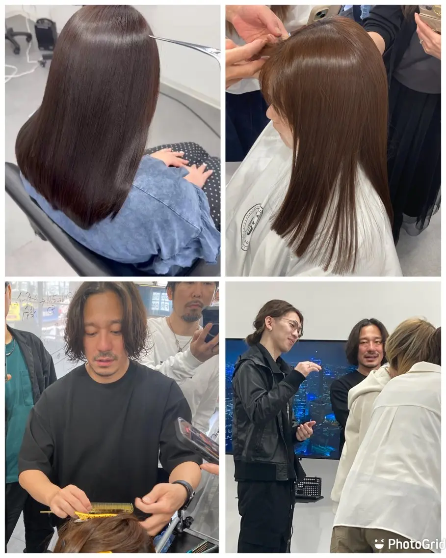 ロング 縮毛矯正 トリートメント RIZE HAIR SUNNY 竹ノ塚店のヘアスタイル