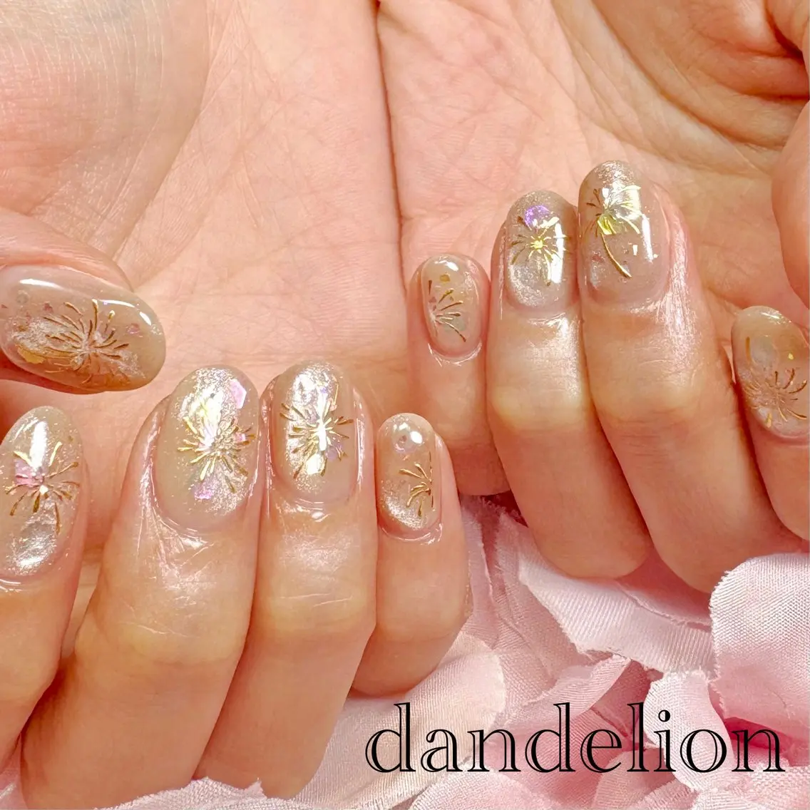 ネイル ハンドネイル ハンドケア dandelion ダンデライオンのネイルデザイン