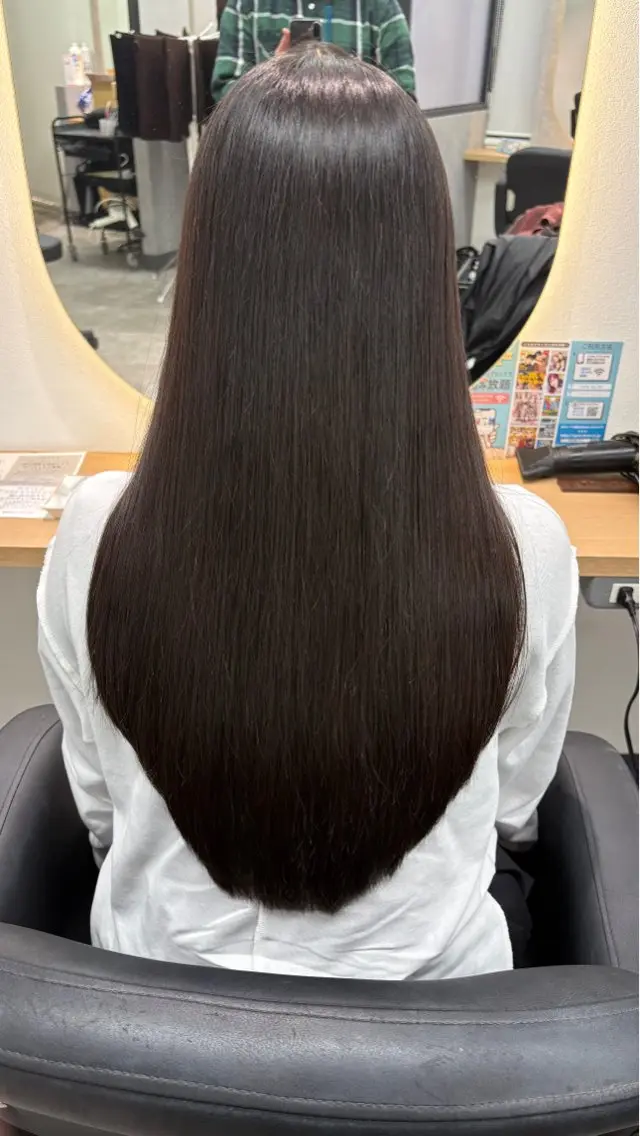✨艶髪✨メンテナンスカット+髪質改善ストレート/酸性ストレート/美髪矯正→Instagramの撮影モデルの写真