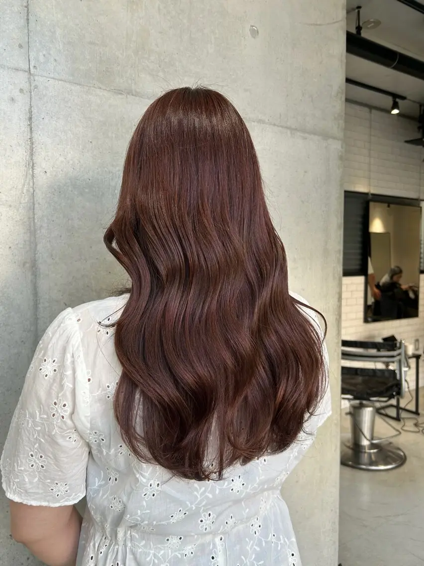 ロング カラー ヘアアレンジ カット ヘアカラー トリートメント ボブ艶モテカラー🫧 カリンのヘアスタイル
