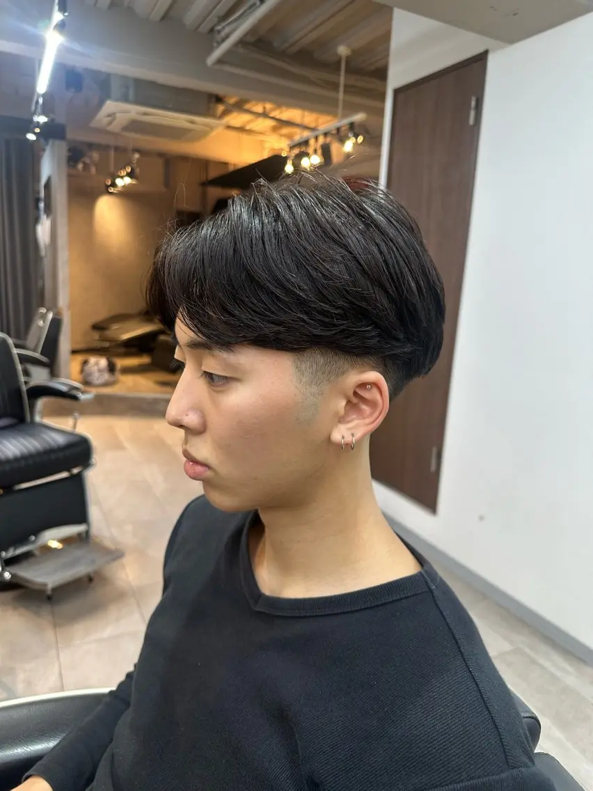 パーマ メンズ カット パーマ 💥律喜💥/パーマ /メンズ/フェードのヘアスタイル