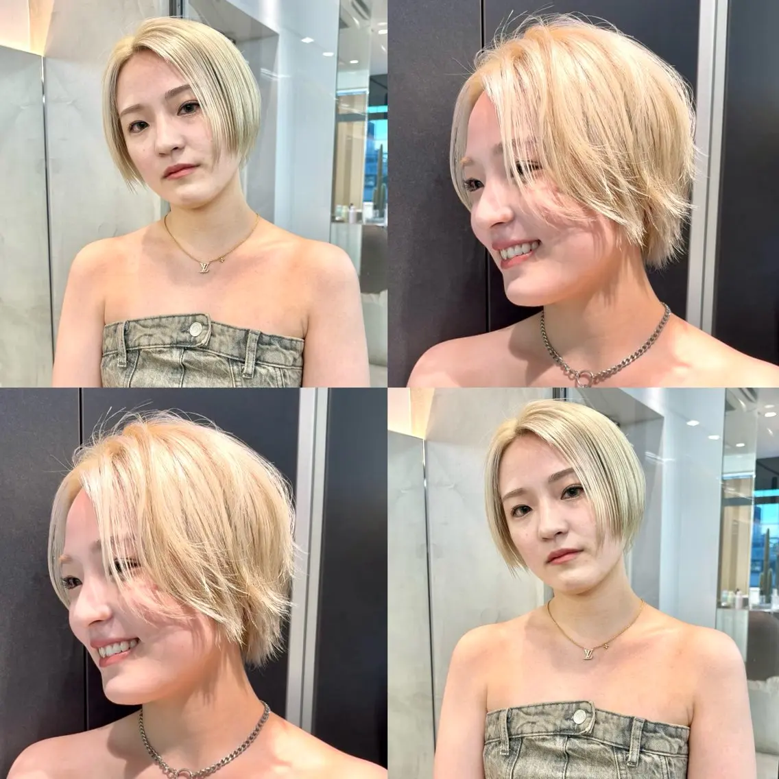 ショート カット ヘアカラー トリートメント 🩵縮毛矯正/ブリー チ/髪質改善/いつかのヘアスタイル