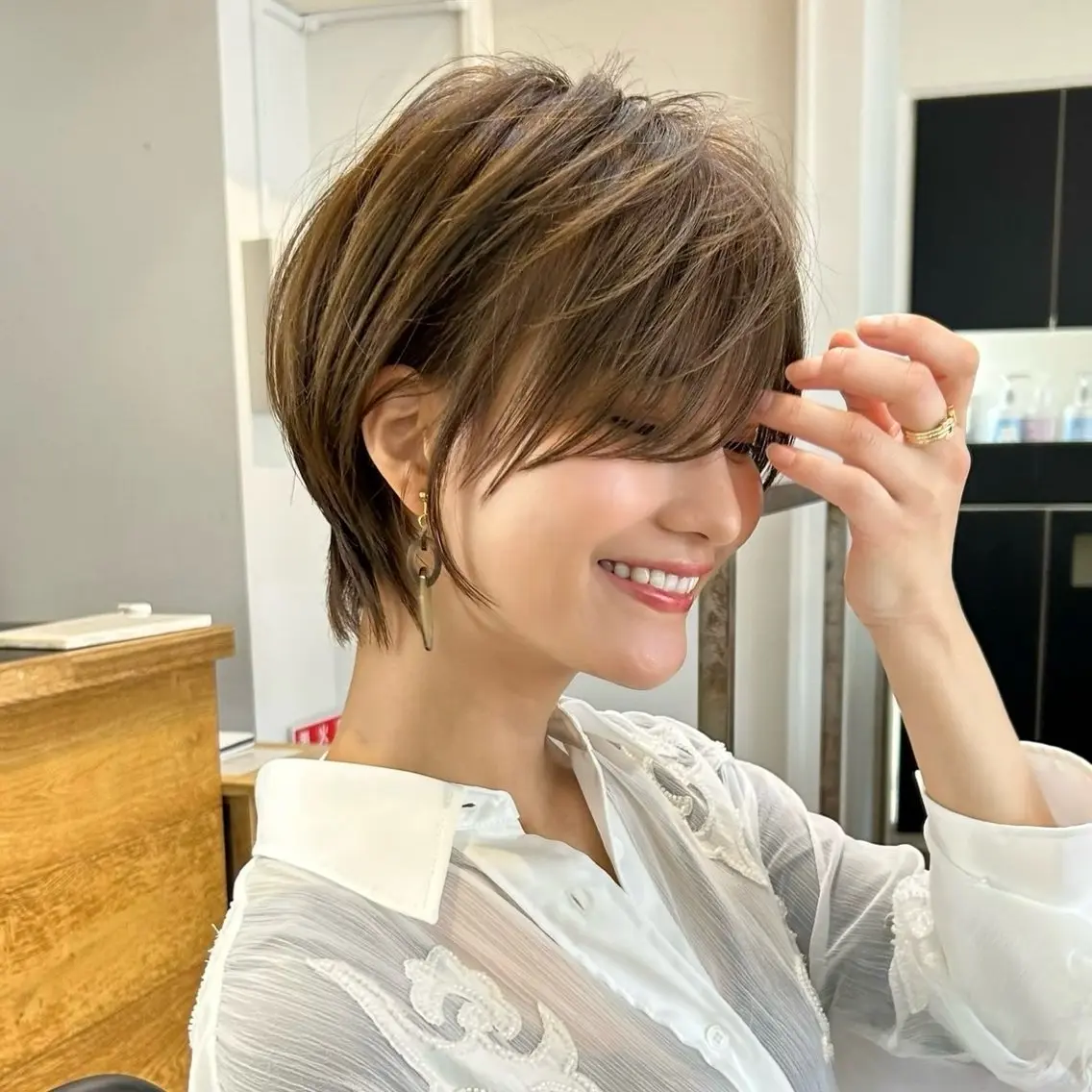ショート 髪質改善特化/透明感 カラー/AKANE♡のヘアスタイル