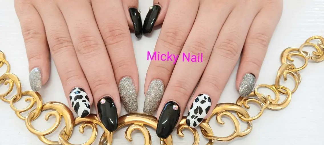 ネイル アニマル柄 オーロラネイル ラメ(グリッター) Micky nail chikushinoのその他イメージ