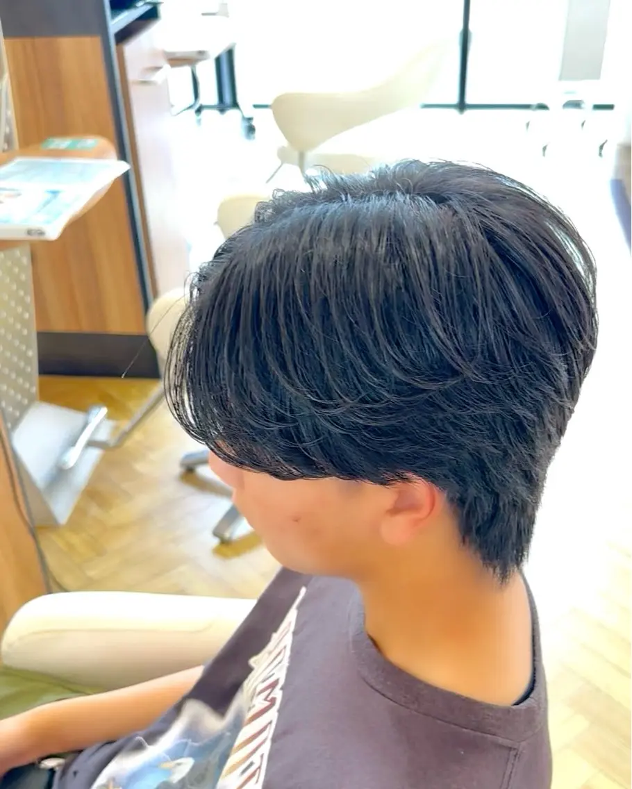 メンズ センターパート カット ☆★メンズ特化★☆ 川地由麿のヘアスタイル
