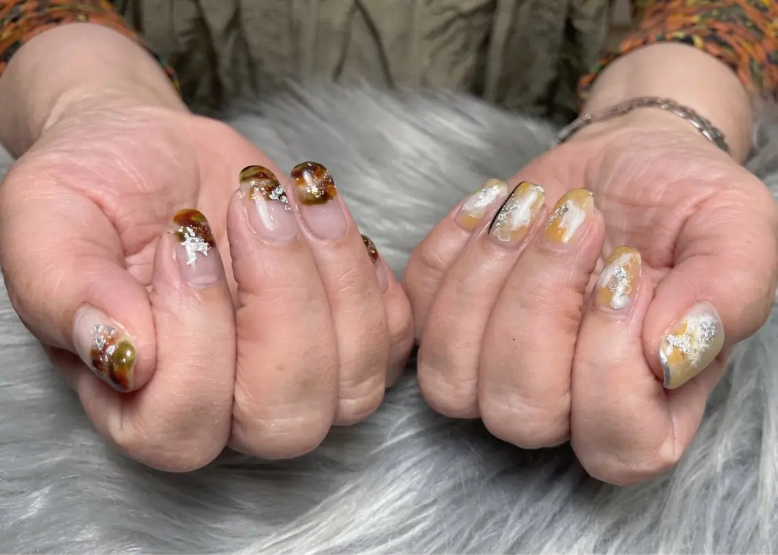 ネイル ジェルネイル オフィスネイル パラジェル シンプルネイル 春ネイル ハンドネイル BLANC.nail yuuのネイルデザイン