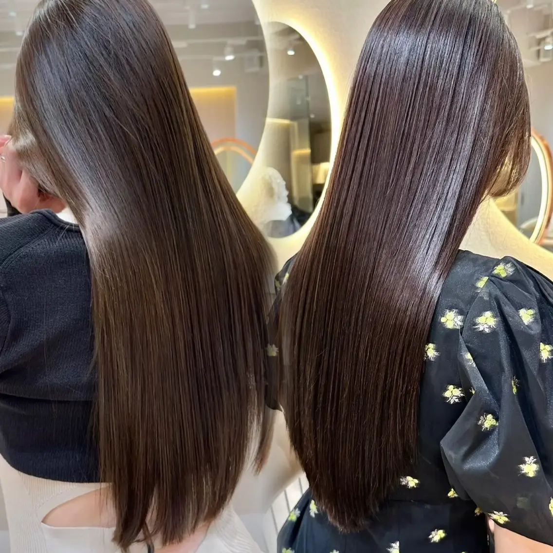 ミディアム ❤️縮毛矯正❤️ 髪質改善❤️平野実花のヘアスタイル
