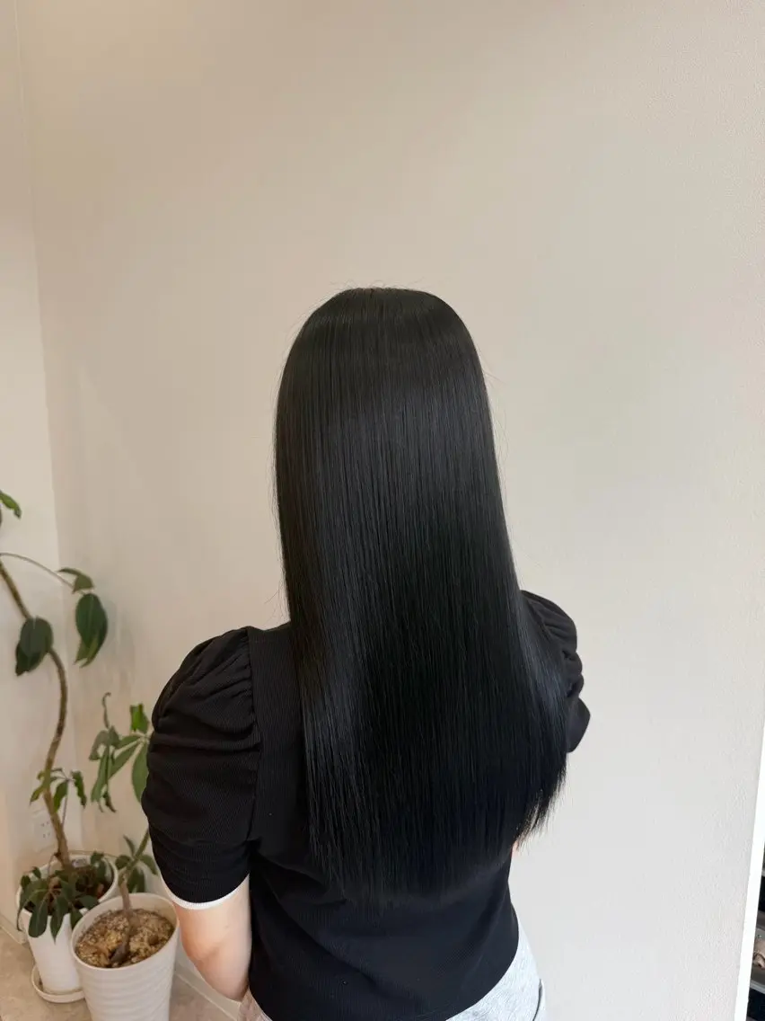 ロング 綾香/暗髪 /透明感カラー💜のヘアスタイル