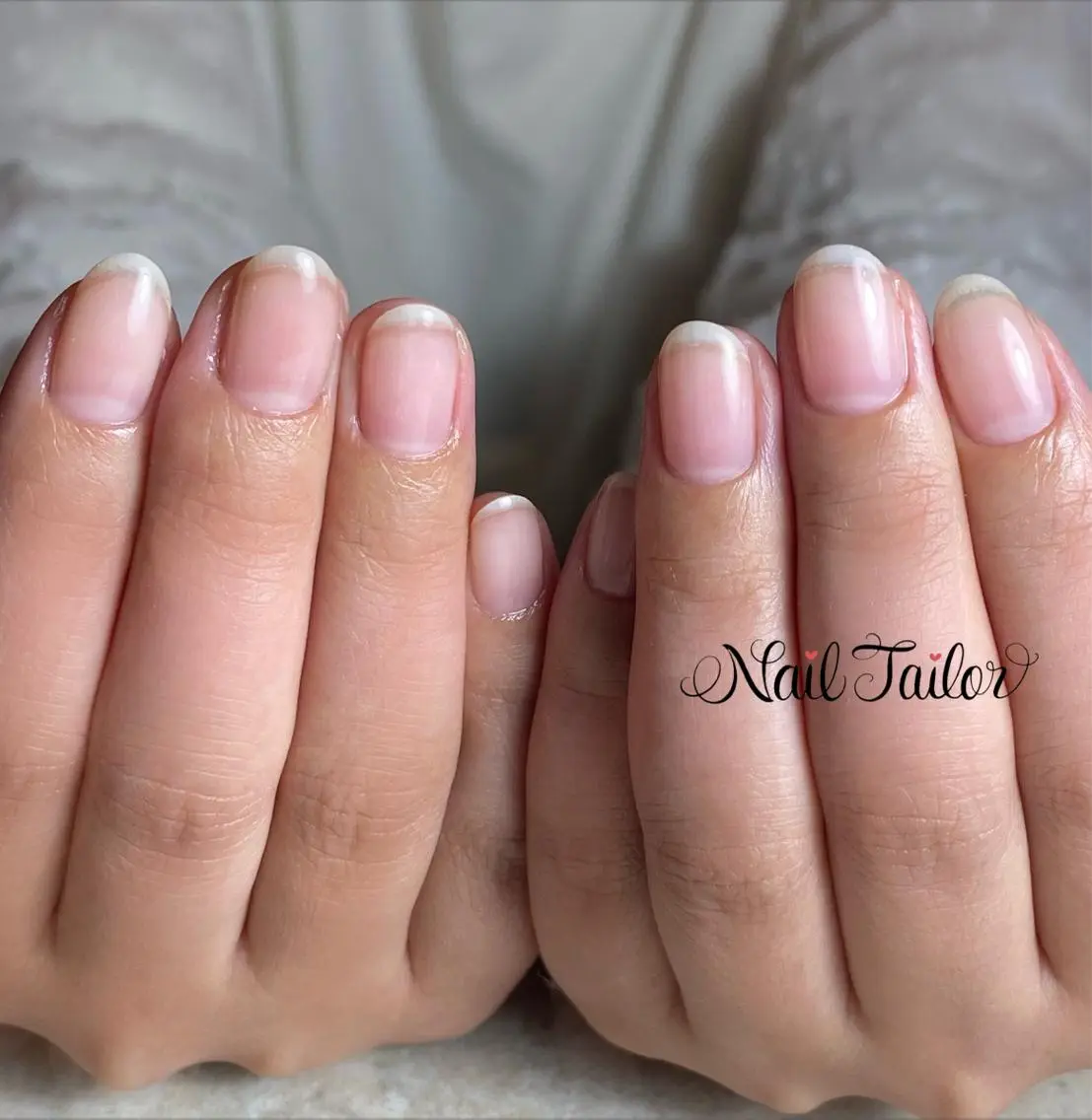 ネイル クリアネイル 長さ出し ジェルネイル ハンドネイル NailTailor ネイルテイラーのネイルデザイン