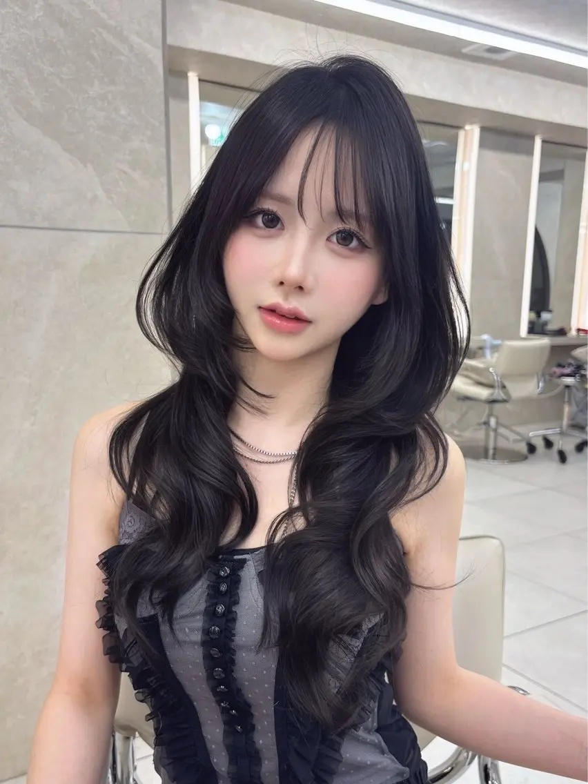 ロング カット ヘアカラー kaho /レイヤーカットのヘアスタイル