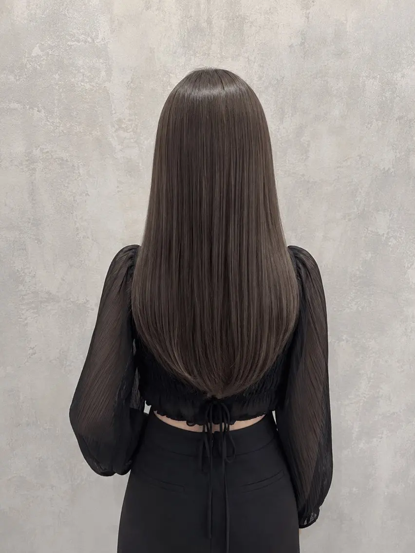 セミロング カット ヘアカラー 🫧‪縮毛矯正 かとうよしき🫧のヘアスタイル