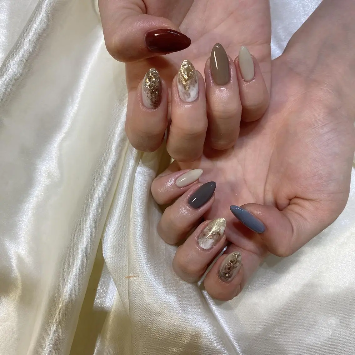 ネイル ハンドネイル 西岡 杏のネイルデザイン