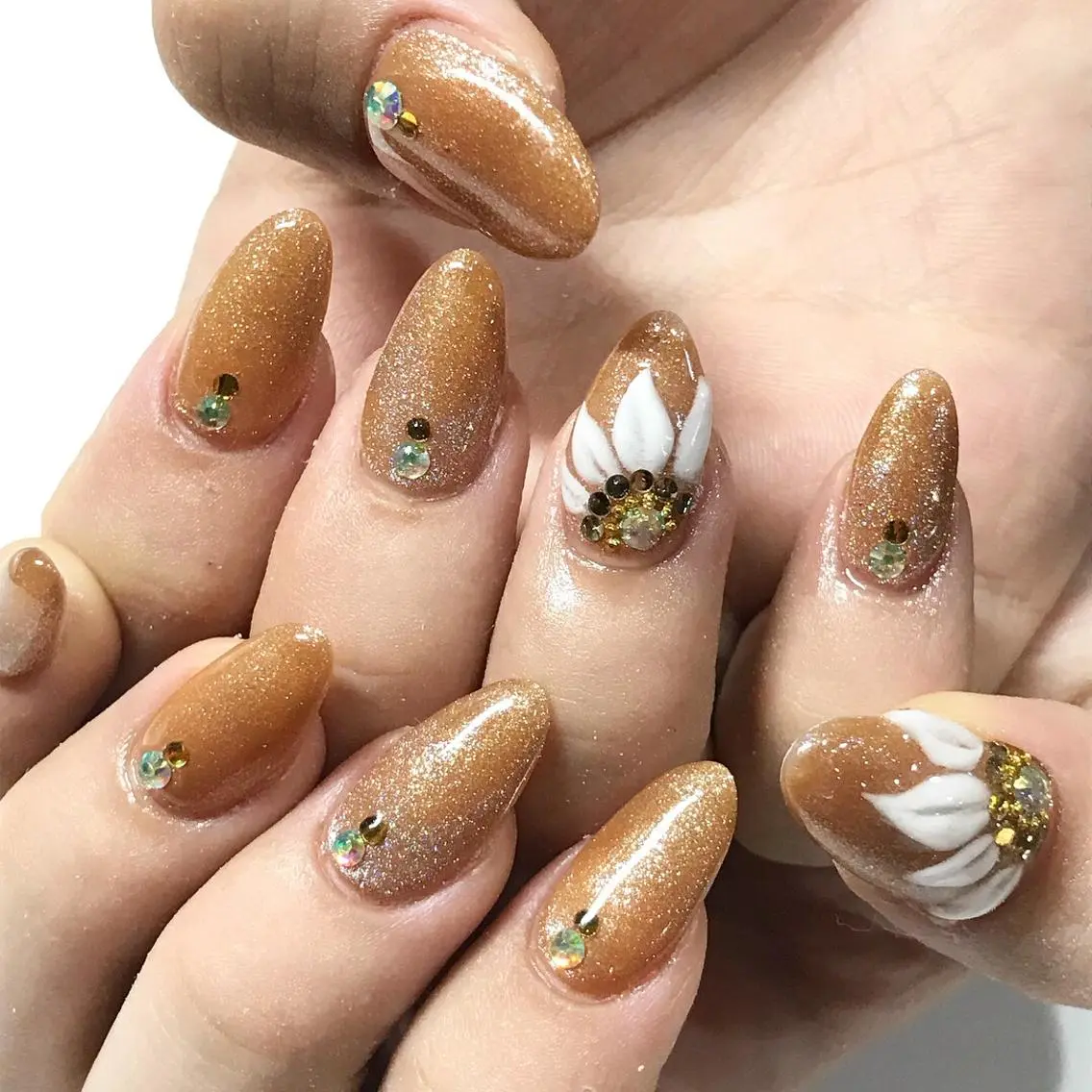 ネイル 渋谷/チップ長さ出し 👑アプレgel-xのネイルデザイン