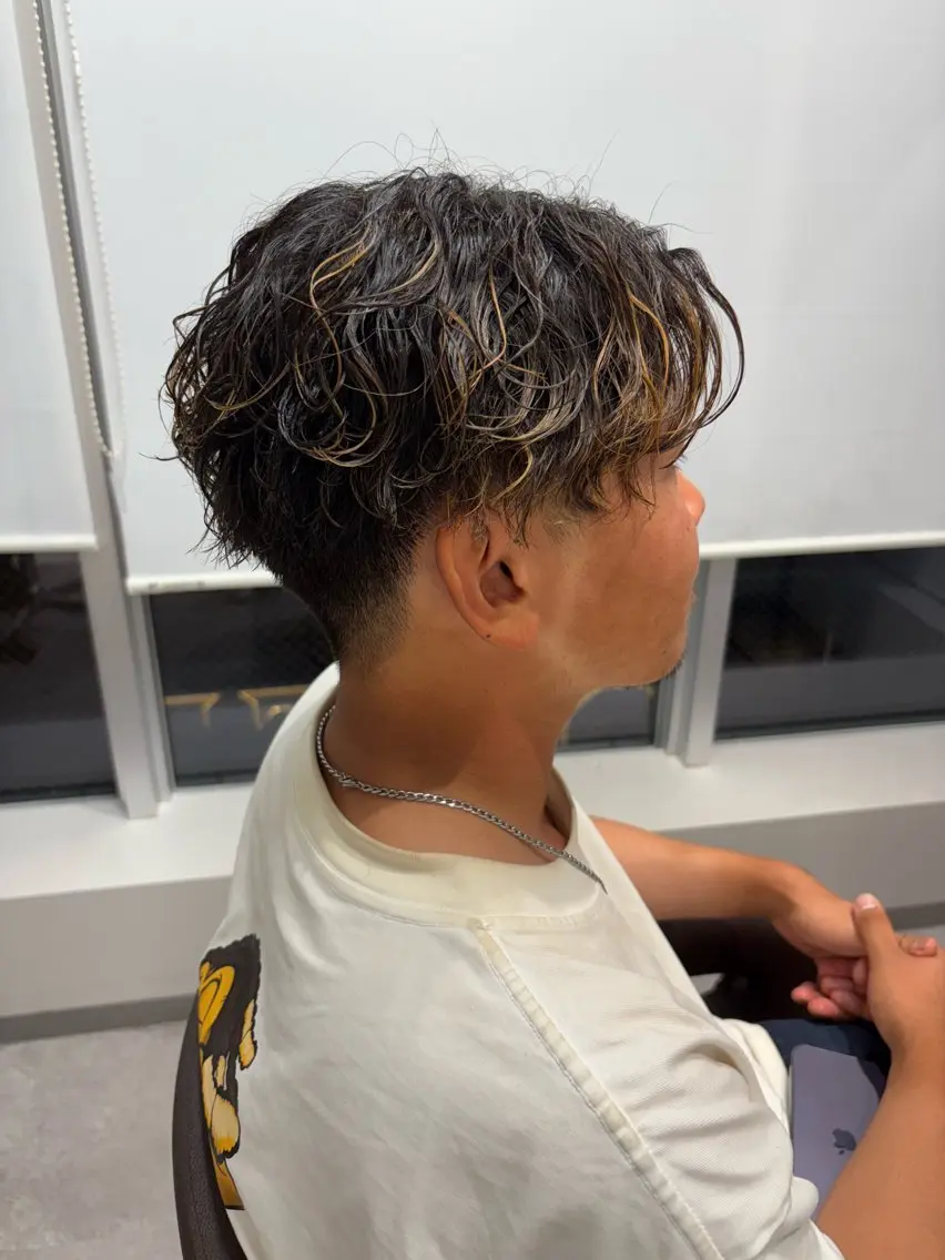 パーマ カット パーマ 【メンズ特化】 神谷洸季のヘアスタイル