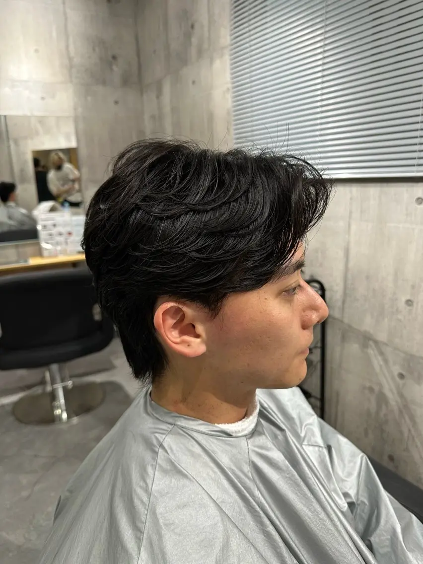 ショート パーマ メンズ ダウンパーマ メンズパーマ ニュアンスパーマ タクミ/名駅/栄 メンズ特化型美容師のヘアスタイル