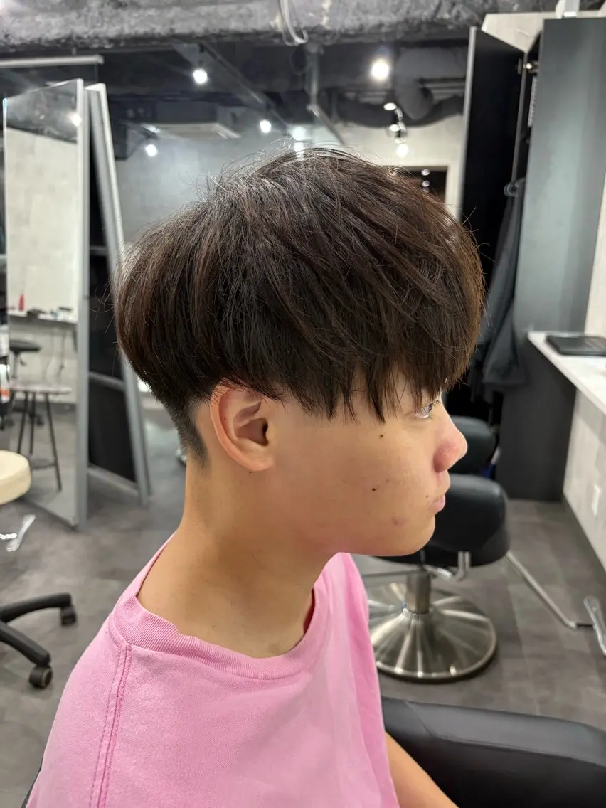 ショート メンズカット センタ ーパート、マッシュのヘアスタイル