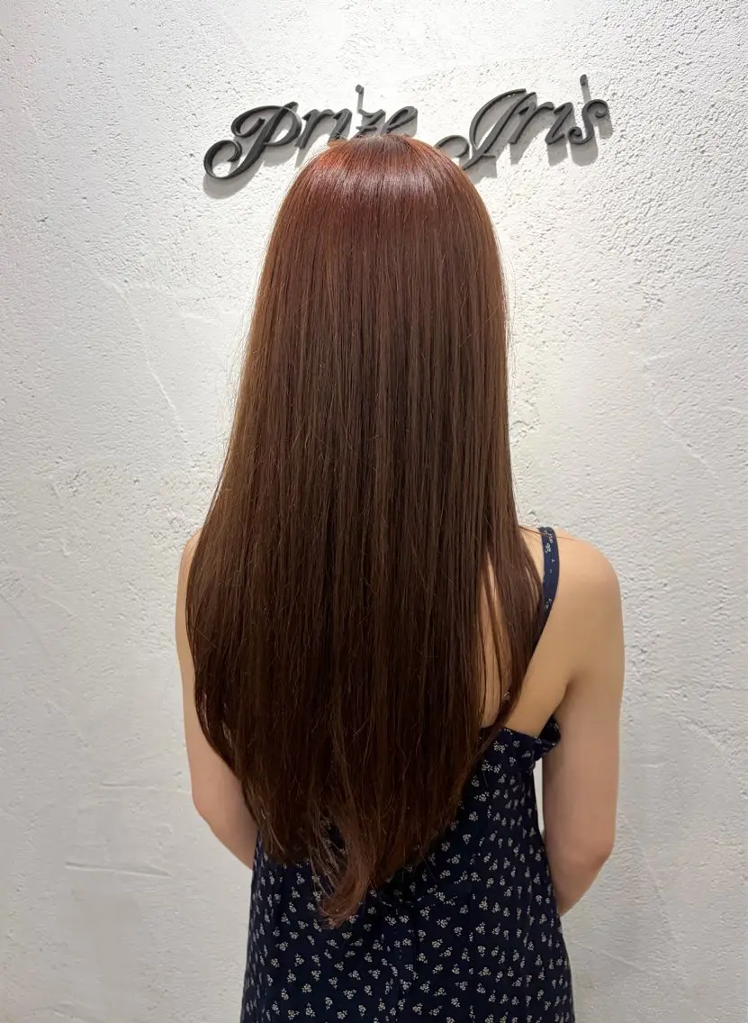 ロング カラー カット ヘアカラー トリートメント 韓国レイヤー🦋 ブリーチtomokoのヘアスタイル