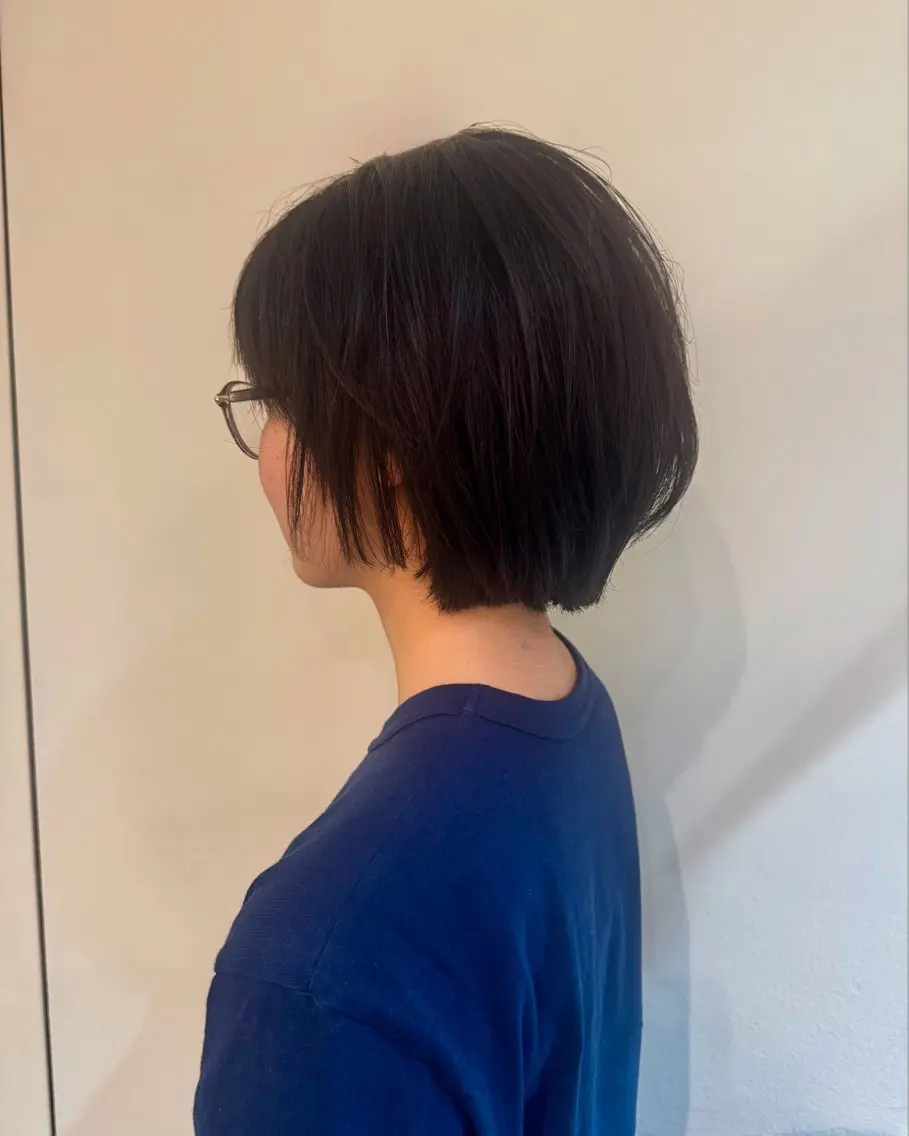 ショート カット トリートメント ヘッドスパ タツキ/レイヤー/ パーマ/艶カラーのヘアスタイル