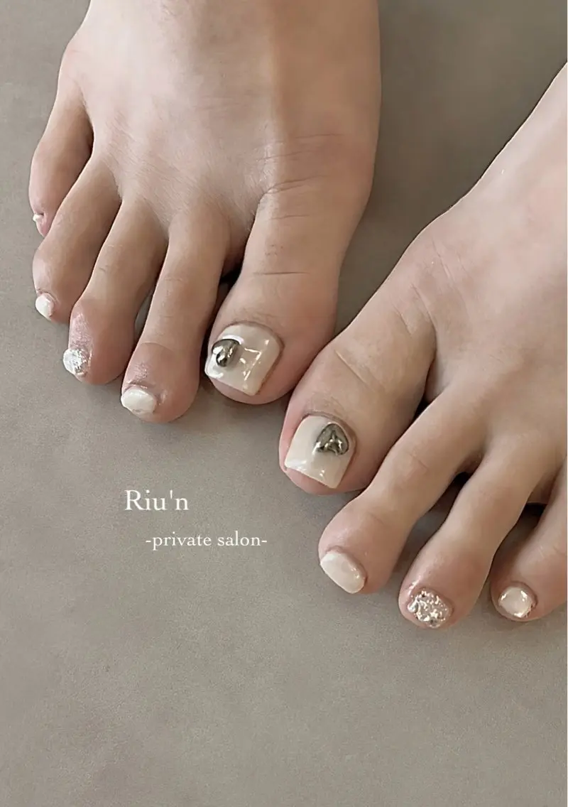 ネイル フットネイル Riu*n -private-のネイルデザイン